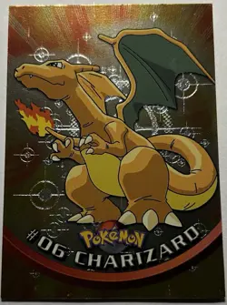 Topps Pokemon 2000 TV Animation Series #06 Charizard Holo Foil - Image 2