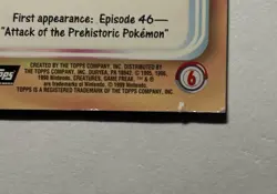 Topps Pokemon 2000 TV Animation Series #06 Charizard Holo Foil - Image 4