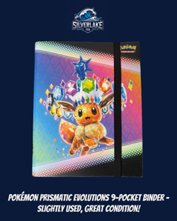 Pokemon Scarlet & Violet Prismatic Evolutions Eevee 9-Pocket Side-Loading Binder - Image 1