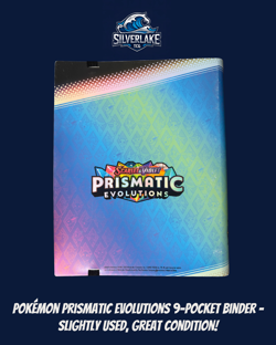 Pokemon Scarlet & Violet Prismatic Evolutions Eevee 9-Pocket Side-Loading Binder - Image 2