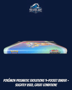 Pokemon Scarlet & Violet Prismatic Evolutions Eevee 9-Pocket Side-Loading Binder - Image 3