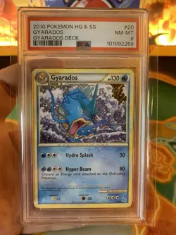 2010 Pokemon HeartGold and SoulSilver Trainer Kit Gyarados 20/30 Nonholo - PSA 8 - Image 2