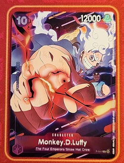 MONKEY D LUFFY P-041 2024 CHAMPIONSHIP PROMO, ONE PIECE CARD GAME, 24 CHAMPION - Image 1
