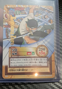 BANDAI One Piece Hyper Battle C291 RORONOA ZORO GOLD STAMPED SCARCE EARLY CARD - Image 1