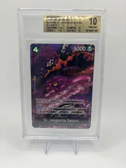 One Piece St. Jaygarcia Saturn OP13-083 Alt Art Beckett 10 graded slab bgs - Image 1