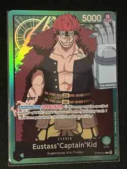 Eustass Captain Kid - ST02-001 - NM - Super Pre-release - Promo - One Piece - OP - Image 1