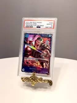 2024 ONE PIECE PROMO TREASURE CUP - TOP PRIZE #008 RORONOA ZORO PSA 10 - Image 3