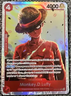 Monkey D. Luffy OP12-015 Legacy of the Master Mint One Piece - Image 1