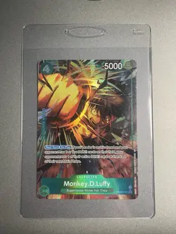 One Piece TCG PRB02-005 Monkey D. Luffy Foil Alternate Art English - Image 1