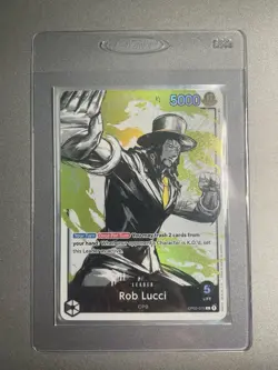 One Piece TCG OP03-076 Rob Lucci Foil Alternate Art English - Image 1