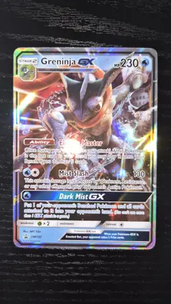 Pokemon Greninja GX SM197 Holo Black Star Promo Card NM TCG - Image 1