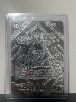 ONE PIECE Card Game OP-09 Special Card - Marshall D. Teach (Silver & Black) - Image 2
