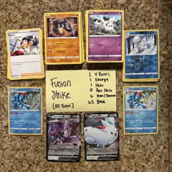 Pokemon Sword And Shield Fusion Strike Bulk Lot 83 Cards - Image 1