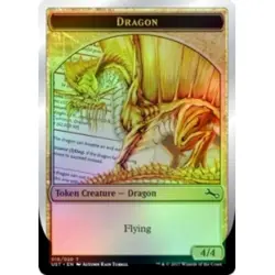 FOIL DRAGON TOKEN (16/20) X4 Unstable Magic MTG MINT CARD - Image 1