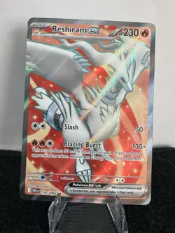 Pokemon TCG Ultra Rare Reshiram EX Card 158/86 White Flare NM - Image 1