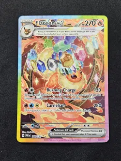 Pokemon TCG Flareon EX Prismatic Evolutions Card 146/131 Near Mint Or Better - Image 1