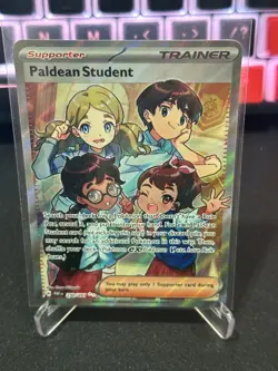 Paldean Student Scarlett & Violet Paldean Fates 230/091 Pokemon Cards - Image 1