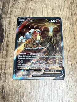 Mint Entei V GG36/GG70 Crown Zenith: Galarian Gallery Holo Pokemon Card MINT - Image 1