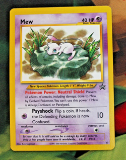 Mew - 47 - Pokemon - Wizards Black Star Promo Card - Light Play - Image 1