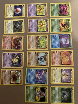 Team Rocket 2000 Set 38 Card Lot Dark Pokemon Light Play - Image 1