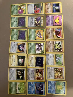 Team Rocket 2000 Set 38 Card Lot Dark Pokemon Light Play - Image 2
