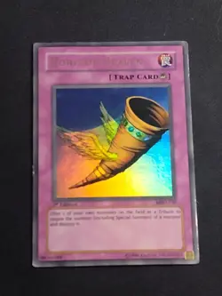 Horn Of Heaven 1st Edition MRD-130 Vintage Yu-Gi-Oh Ultra Rare Card Damaged - Image 1