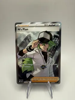 N's Plan 163/086 Full Art BLK EN Pokemon Card Near Mint - Image 1