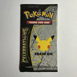 Pokemon 25th Anniversary Celebrations Booster Pack ( 20 Cards) 5 Packs - Image 2