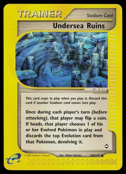 Pokemon Card - Undersea Ruins Aquapolis 138/147 Uncommon - Image 1