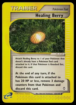 Pokemon Card - Healing Berry Aquapolis 125/147 Uncommon - Image 1