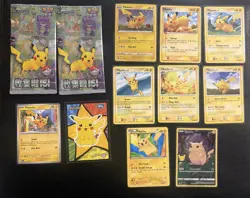 Pikachu Pokemon Card Lot, Promo, Sealed - Image 1