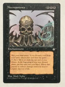 Necropotence - Magic: The Gathering MTG - Ice Age - Near Mint - Image 1