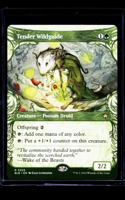 2024 MTG Magic the Gathering BLB Bloomburrow Showcase #325 Tender Wildguide - Image 1