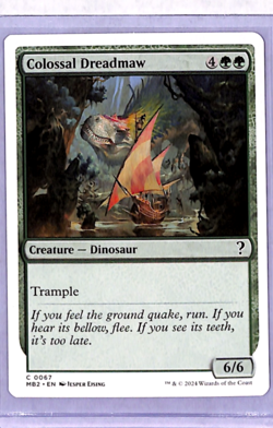 MTG Magic The Gathering MB2 Mystery Booster 2 White Border 103 Colossal Dreadmaw - Image 1