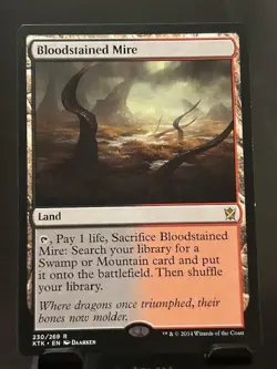 Bloodstained Mire #230 Khans of Tarkir KTK Magic MTG - Image 1