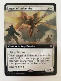 Angel Of Indemnity (0045) *Non-Foil* EXT ART OTJ MTG OTC NM/MT Combined Shipping - Image 1