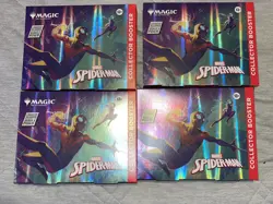 Magic The Gathering Spider-Man Collector Boosters factory box Sealed Lot Of 4 - Image 1