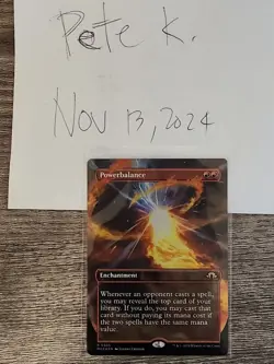 FOIL Powerbalance - (335) Borderless Modern Horizons 3 MTG - Image 1