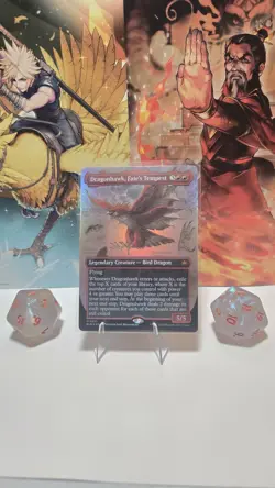 Dragonhawk, Fate's Tempest (Borderless) Bloomburrow Foil - Image 1