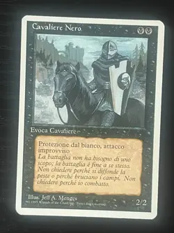Magic MTG Italian Revised Black Knight Artist Proof Near Mint - Only 50 Exist! - Image 1