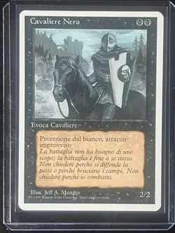 Magic MTG Italian Revised Black Knight Artist Proof Near Mint - Only 50 Exist! - Image 3