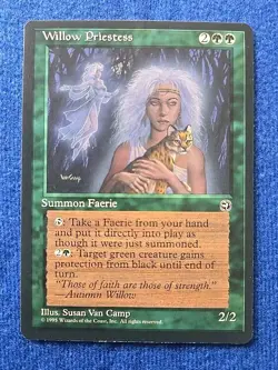 Willow Priestess, Homelands #100 MTG 1995 Magic The Gathering LP - Image 1