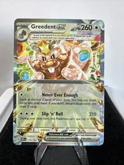Greedent ex 179/197 - Pokemon Obsidian Flames Double Rare Holo - NM NEAR MINT - Image 1