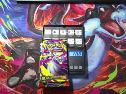 Heavy 22.69g Pokemon Mega Evolutions WEIGHTED BOOSTER PACK - Gold Mega LucarioU - Image 1