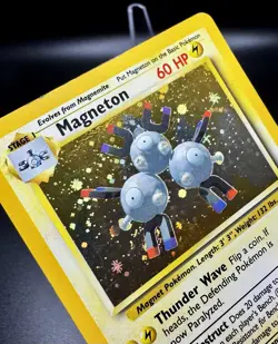 2000 Pokemon Magneton Base Set 2 - 9/130 Holo Unlimited Holo Rare MP - Image 5