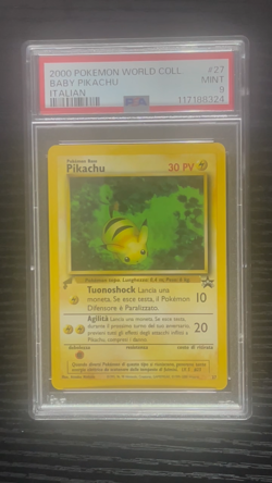 PSA 9 Pokemon TCG Baby Pikachu World Collection 2000 Italian #27 - PSA 9 - Image 2