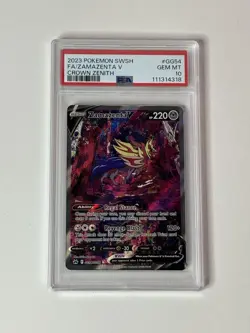 GEM Mint PSA 10: EN Zamazenta V Ultra Rare Pokemon TCG: Crown Zenith GG54/GG70 - Image 1