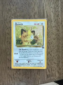Pokemon TCG Meowth Wizards Black Star Promos 10 Holo Promo Promo In Package - Image 1