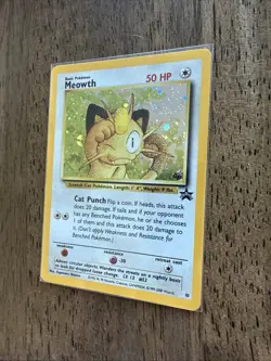 Pokemon TCG Meowth Wizards Black Star Promos 10 Holo Promo Promo In Package - Image 2