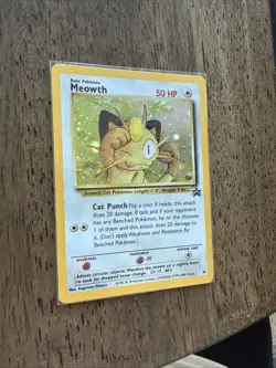 Pokemon TCG Meowth Wizards Black Star Promos 10 Holo Promo Promo In Package - Image 4